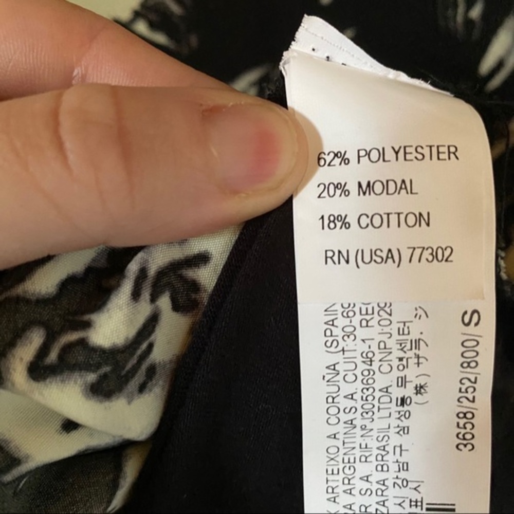 Zara Basic |Modal Mixed Top Small - image 4